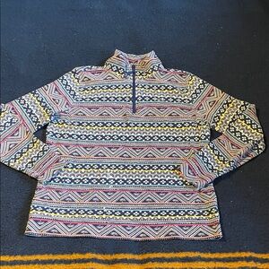 Vineyard Vines Womens Funnel Neck Sweater Fleece Pullover